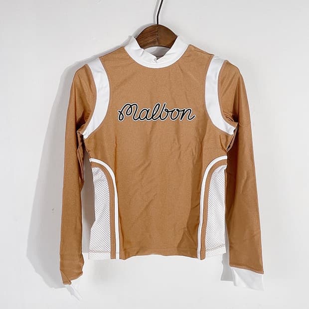 (정품/새상품) 말본 여성 치어리딩 모크넥 티셔츠