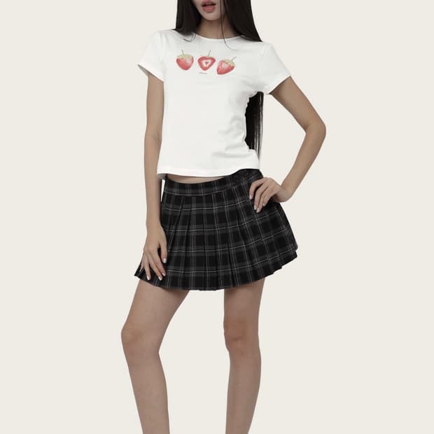 클리시어 딸기 티셔츠 s