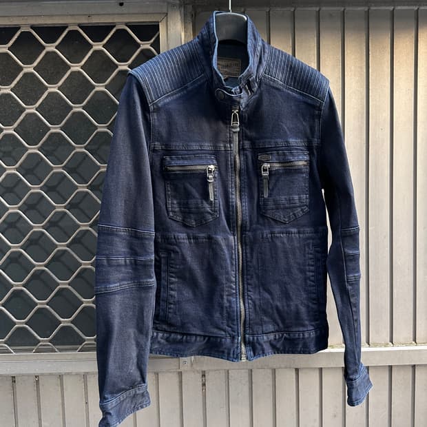 BUCKAROO indigo biker jacket
