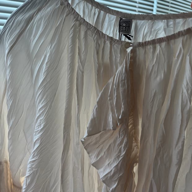 Toteme crinkled silk blouse