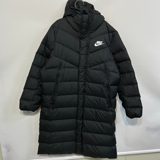 나이키 남성 롱패딩 105 블랙 덕다운