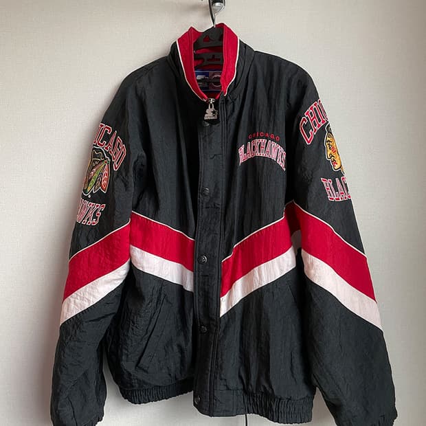 스타터 NHL 시카고 블랙호크스 스타디움 자켓