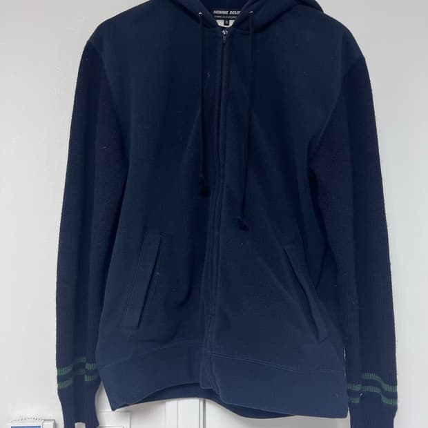 꼼데 후리스 후드집업 m사이즈
