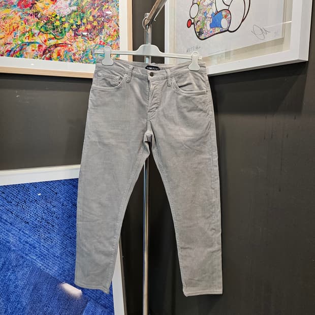 톰포드 슬림 핏 스웨이드 패치 코듀로이 팬츠