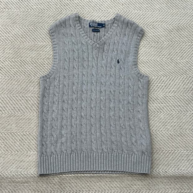 폴로 랄프로렌 꽈배기 니트베스트 r3533