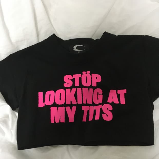 Cozyworldwide 크롭티 펑크 고스 emo