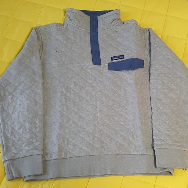 파타고니아 오가닉 코튼 퀼트 스냅-t 풀오버 스웨터 S