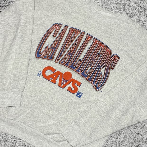 90s Vintage 클리블랜드 캐벌리어스 스웻셔츠