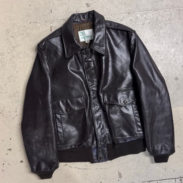 가죽자켓 브라운