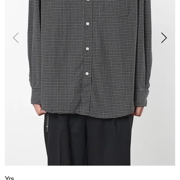 [1,s] 이얼즈어고 포이카 셔츠 블랙 체크