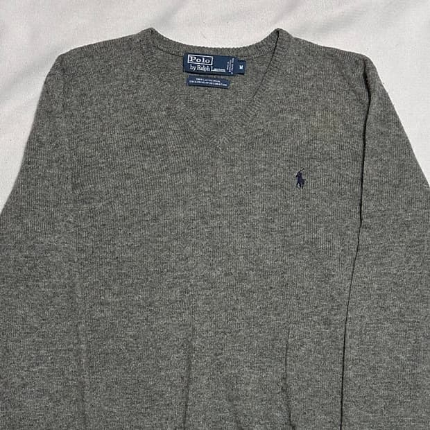 M 폴로랄프로렌 램스울 브이넥 니트