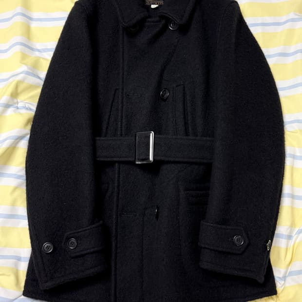 타임원클로딩 엣라코 더블 피코트 블랙 38