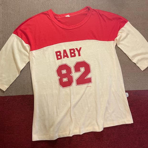 1980's Vintage BABY 82 Baseball Tee 