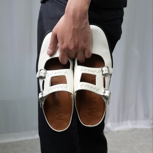 Marni White leather Bambi 3.0 loafer