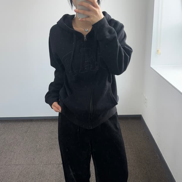 Gap 갭 블랙 후드집업