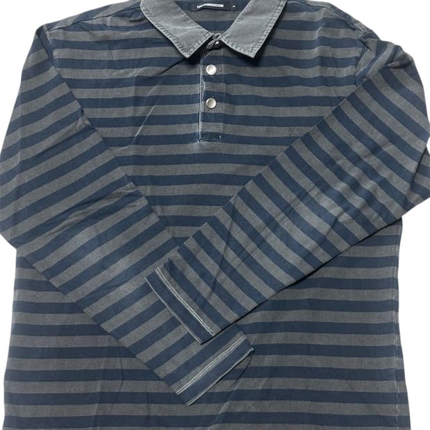 해칭룸 스트라이프 카라 롱슬리브 3사이즈