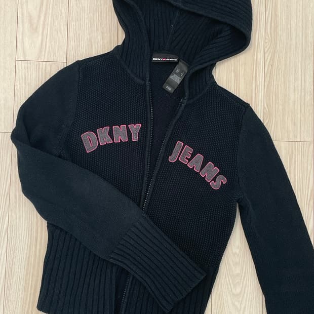 dkny jeans 하이틴 네이비 니트집업