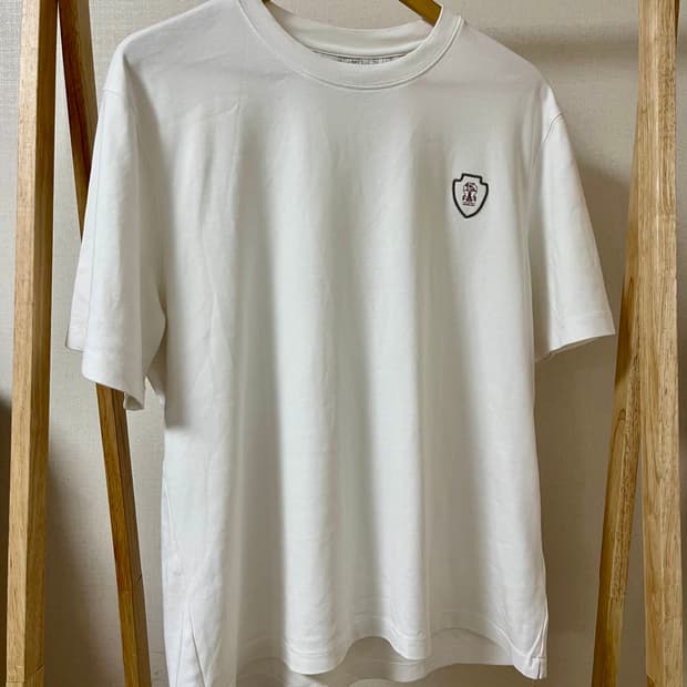 브루넬로 쿠치넬리 화이트 반팔티 XL 정품