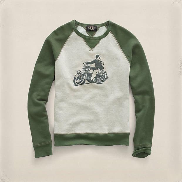 RRL 더블알엘 기모 맨투맨 L
