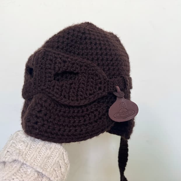 비비안웨스트우드 고글 마스크 비니