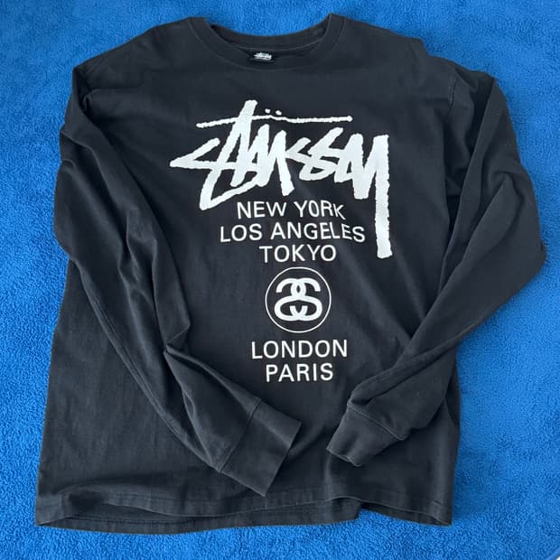 스투시 월드투어 롱슬리브 L
