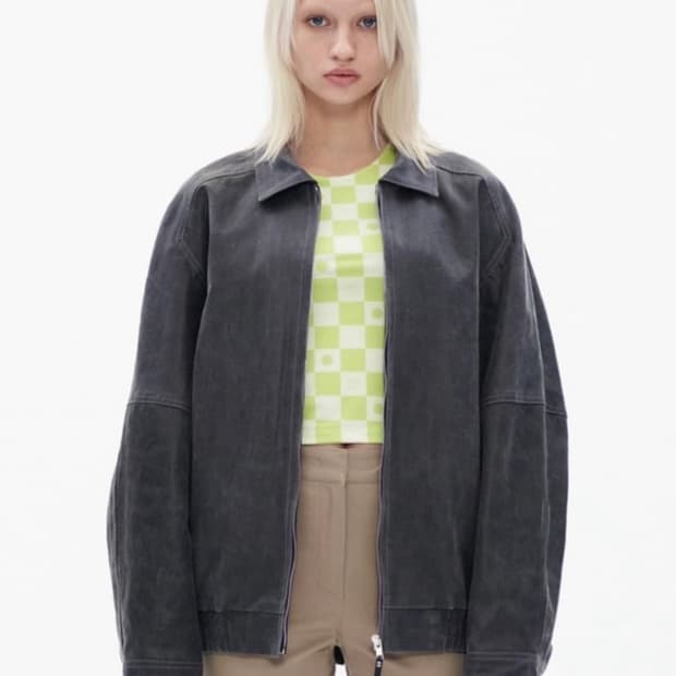 더오픈프로덕트 가죽 자켓