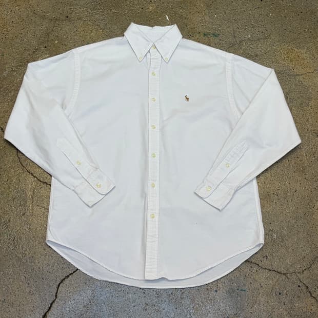90s 미국 빈티지 폴로랄프로렌 랄프로렌 화이트 셔츠