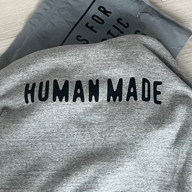 휴먼메이드 후드집업 그레이