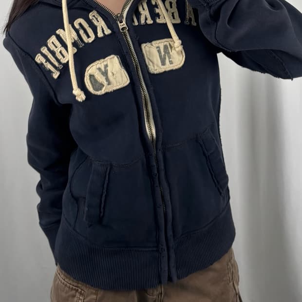 아베크롬비 네이비 후드집업