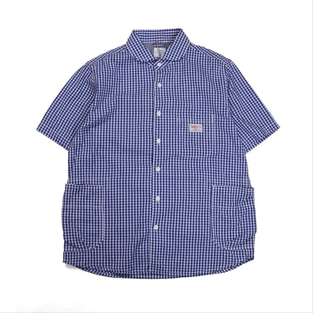 Coen X SMITH’S Check Pattern Half-shirt