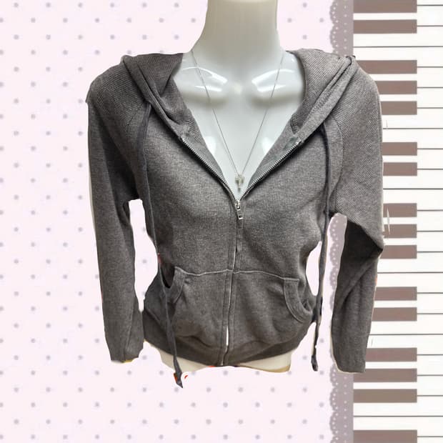 그레이카키 후드집업