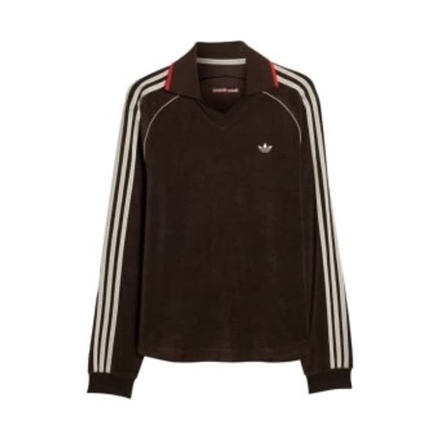 아디다스 x 웨일스보너 타월 롱 슬리브 다크 브라운