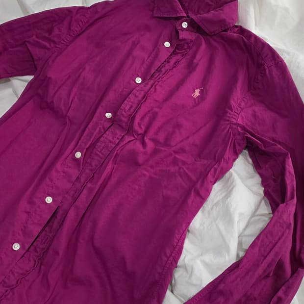 폴로 랄프로렌 가먼트다잉 여성용 셔츠  55 (포도 컬러)