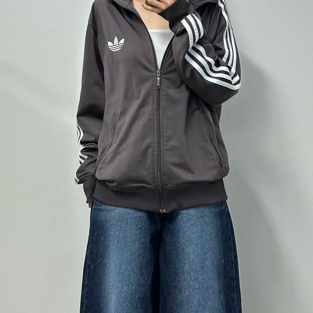 아디다스 파이어버드 모카 브라운 트랙탑 져지