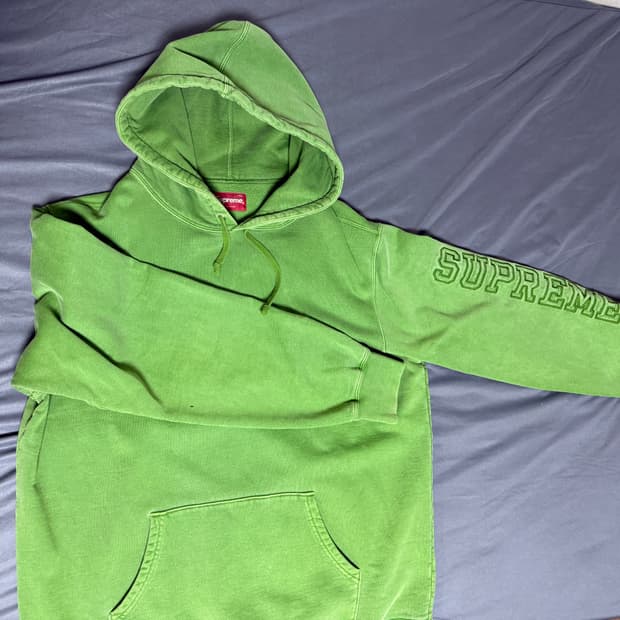 슈프림 그린 후드 L