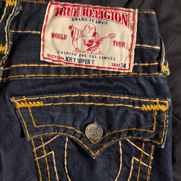 트루릴리전 조이 수퍼 티 부츠컷 데님 팬츠