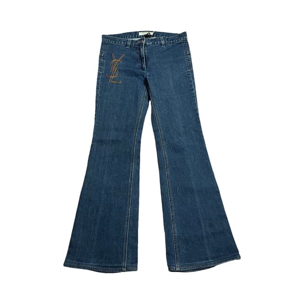 YVES SAINT LAURENT 빈티지 부츠컷 데님팬츠
