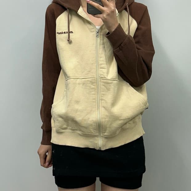 디키즈 나그랑 배색 후드집업