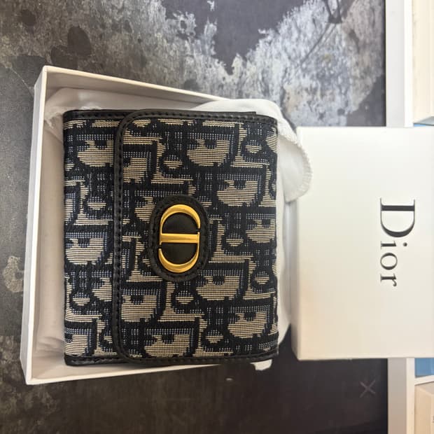 [새상품급/풀박] 디올 몽테인30 오블리크 지갑 반지갑