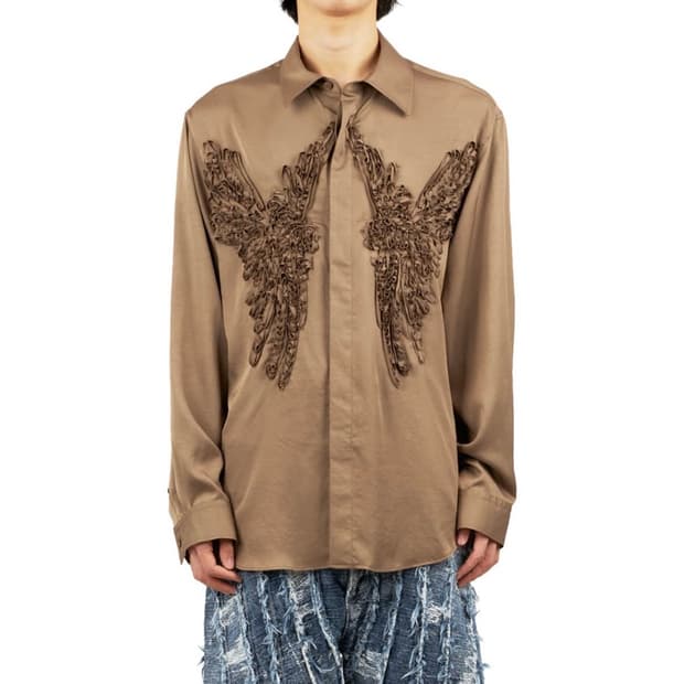 TAAKK 3D프린팅 버드 웨스턴셔츠 3사이즈