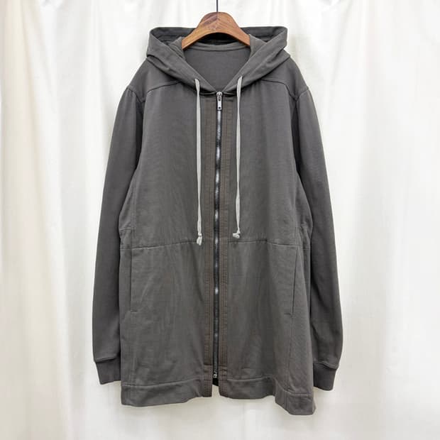 릭오웬스 드로스트링 롱 후드집업