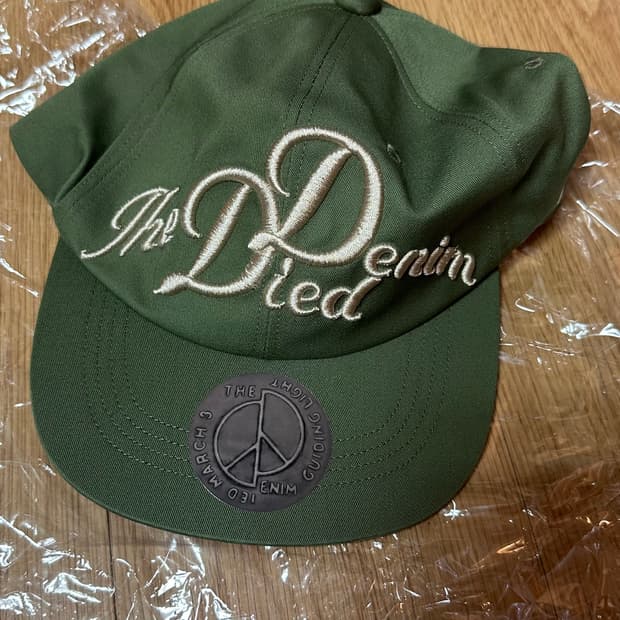 캐피탈 데님 다이드 자수 베이스볼 캡 kapital 모자 카키 볼캡