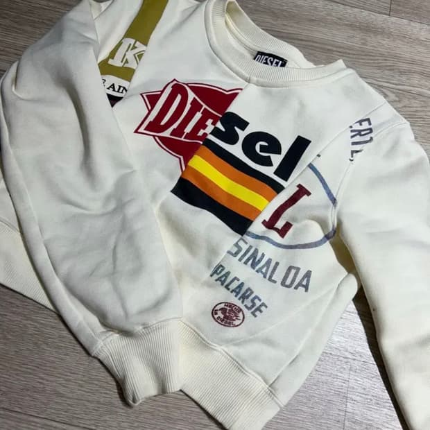 디젤 크롭 맨투맨