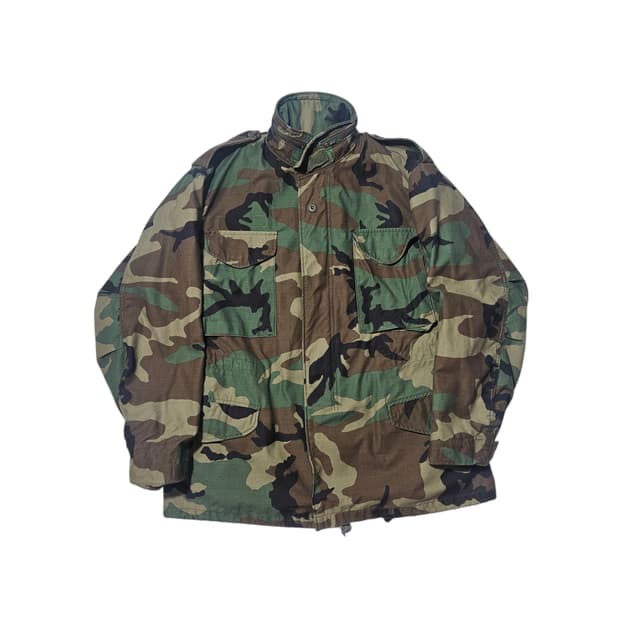 오리지널 우드랜드 M-65 필드자켓 카모 M 105