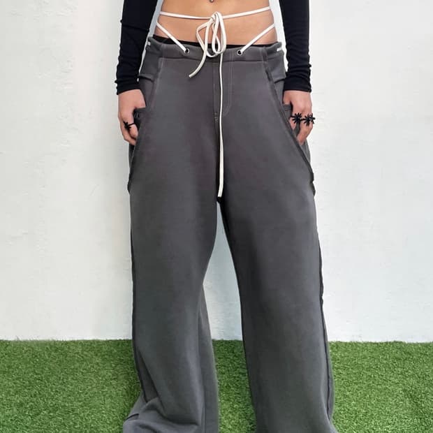 still lethardy 스틸레서디 로우웨이스트 트랙팬츠