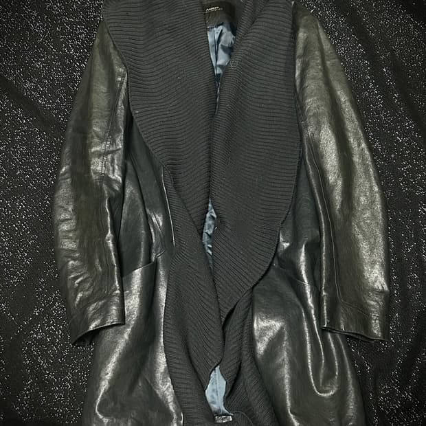 *rare design* 2000s V-kei 드레이프 가죽자켓 