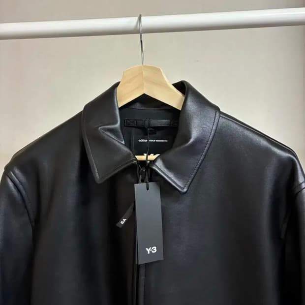 [M]Y-3 싱글 레더자켓 블랙