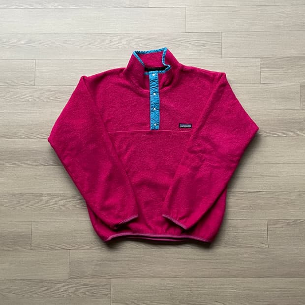 90s 파타고니아 신칠라 핑크 블루 rare 빈티지
