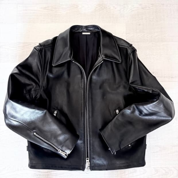 토니웩 카프 레더 크롭 자켓