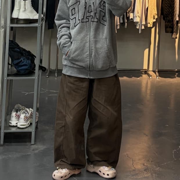 갭 빅로고 셰르파 후드집업 A2977